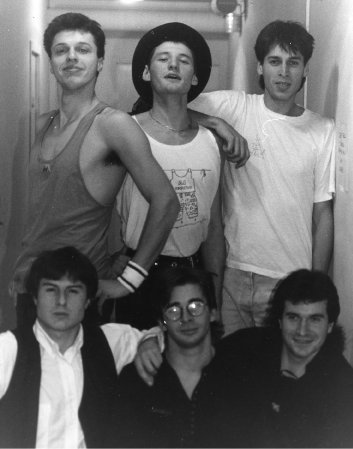 Le groupe en 1991<br> avec Laurent, Fabrice, Stéphane,<br>Richard, Philippe & Rudy
